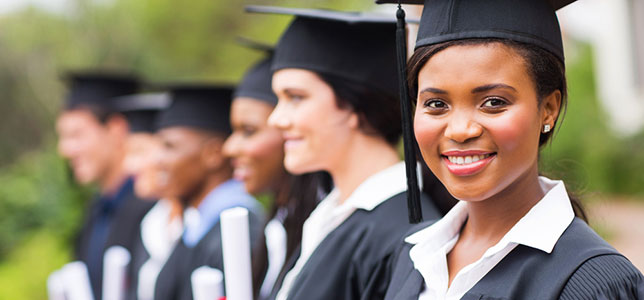 group of college grads